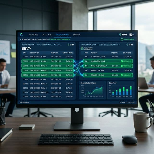Conciliación Bancaria SPEI para Condominios: Automatiza tus Cobros y Reduce la Morosidad